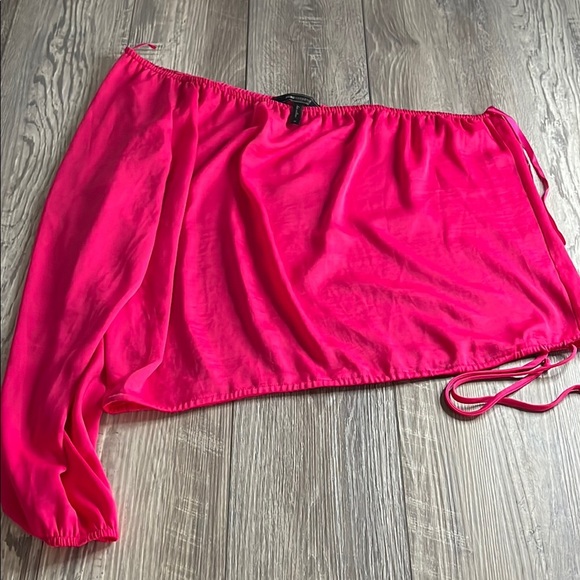 BCBG Vibrant Pink Asymmetrical Top - Picture 1 of 4